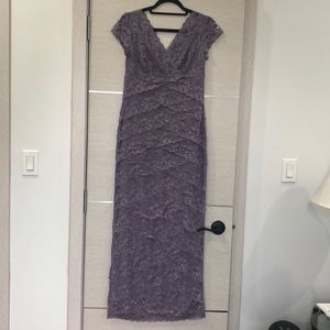 Lace purple dress
